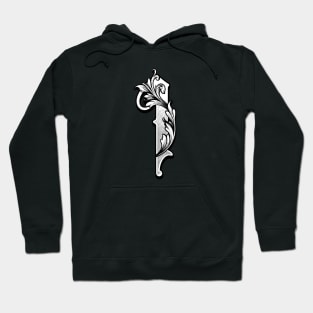 illustration of I font vintage style hand drawing design Hoodie